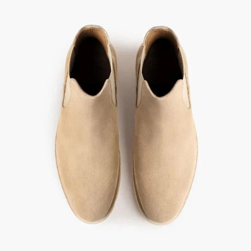 Kit Bota Masculina Chelsea Darex Cano Médio em 100% Couro Bovino + BRINDES: Relógio Tático, Cinto e Carteira