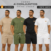Kit 4 Conjuntos Prime Urban em Tecido Premium