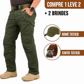 COMPRE 1 LEVE 2 Calça Tática Steel + Brindes Exclusivos
