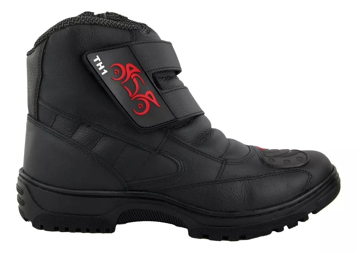 Kit Bota Ortopédica Vulkan com Cano Médio em 100% Couro Floater + BRINDES: Relógio Tático, Cinto e Carteira