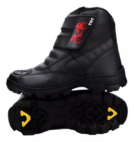 Kit Bota Ortopédica Vulkan com Cano Médio em 100% Couro Floater + BRINDES: Relógio Tático, Cinto e Carteira