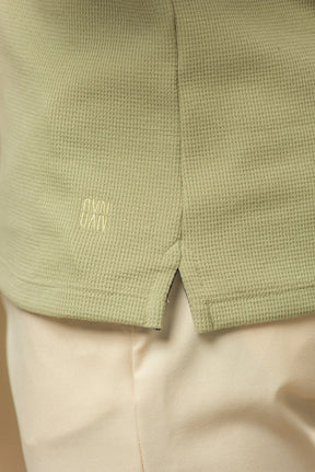 Kit com 5 Camisetas Texturizadas Malha Waffle Milano - Não amassa, não desbota e 0 transparência